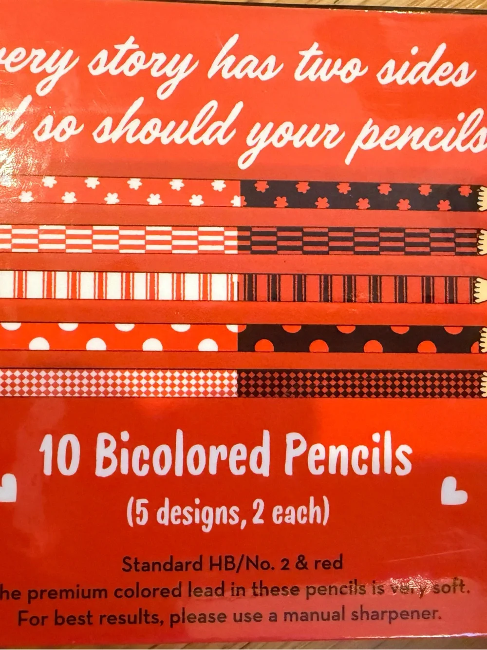 Tuesday Bassen Graphite & Red Bicolored pencils & case (10 pencils) Sassy Fun